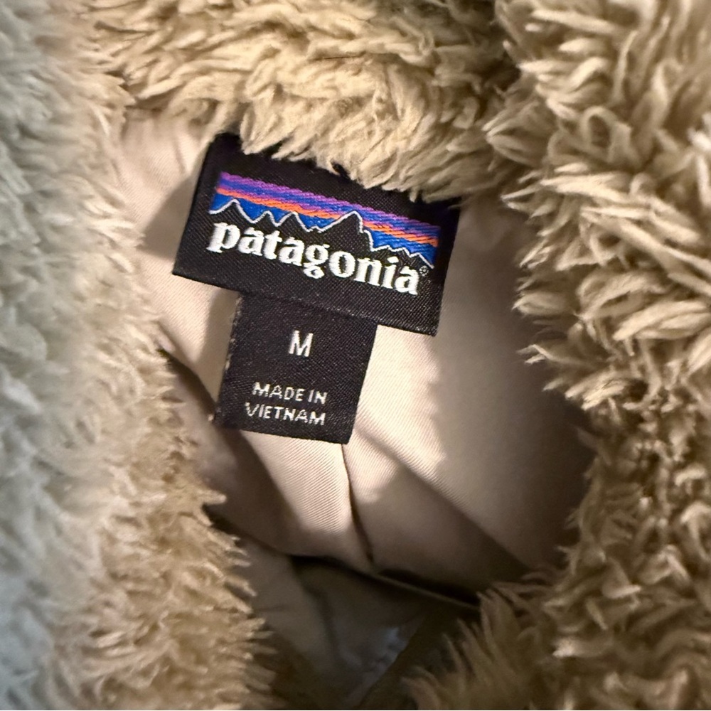 Patagonia Women's Los Gatos Vest Full Zip Fleece Jacket Beige tan medium outdoor - Picture 7 of 11